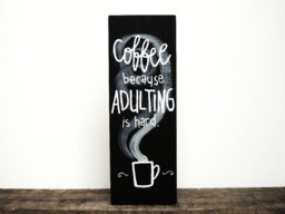 Coffee Sign, Signs, Wall Art, Lovers, But First Coffee, Bar Kitchen Decor, Sign - thumbnail 1