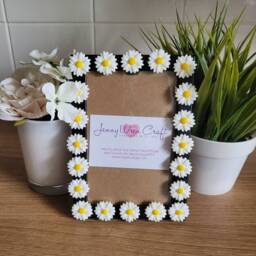 White Daisy Resin Flatback Photo Frame 4 X 6 Inches - thumbnail 4