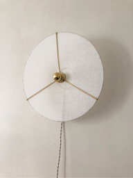 Luminous Nomadic Wall Light in Off-White Linen Veil D.40 cm Luna - Fixed Version On Request - thumbnail 1