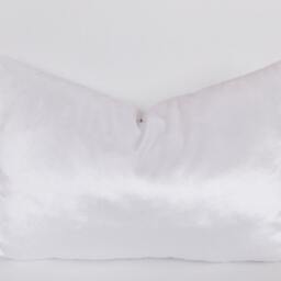 White Velvet Lumbar Pillow Cover Decorative Throw Pillow, All Sizes - thumbnail 4
