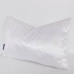 White Velvet Lumbar Pillow Cover Decorative Throw Pillow, All Sizes - thumbnail 3