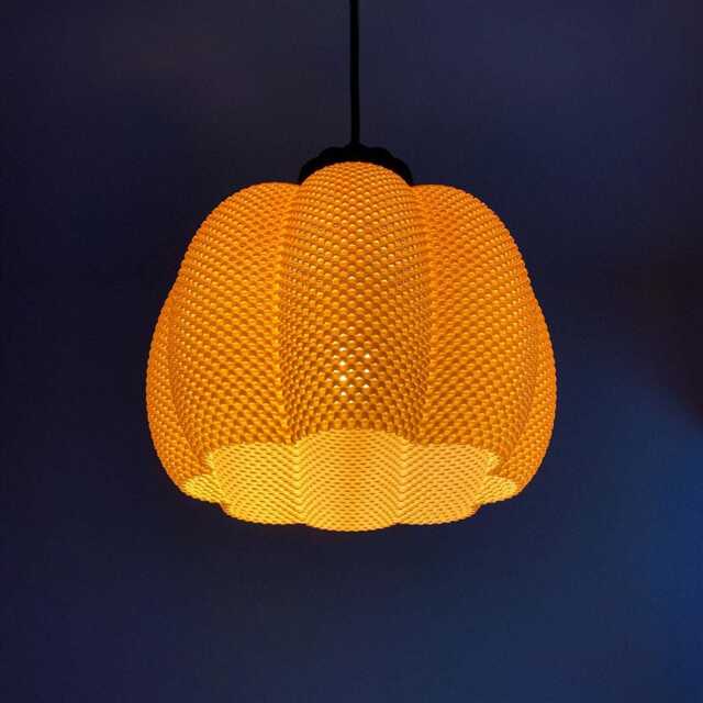 Cala Pendant Lamp, Modern Ripple Mesh Contemporary 3D Printed Lighting - image 1