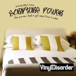 Everyday I Need Scripture Power The That Get Each Time - Vinyl Wall Decal Quotes Sticker Cl007Everydayiiet - thumbnail 1