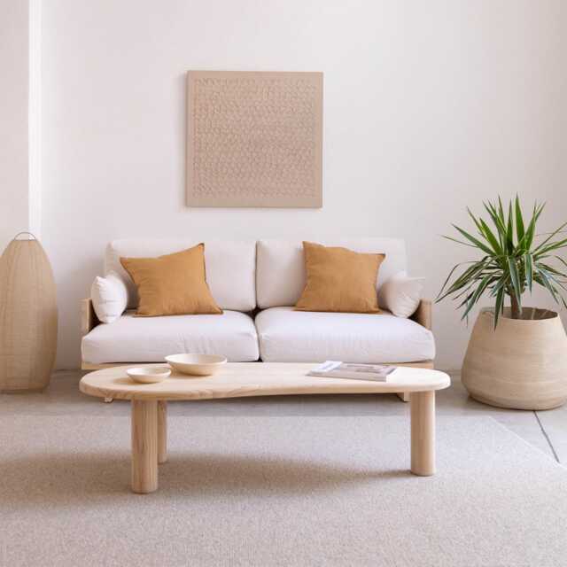 Solid Wood Coffee Table - Tramadiu - image 1