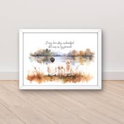 Mothers Day Gift From The Dog, Gifts Pet, Dog Mum Print, Pet Parent Gift, Lover Ideas, Present For Owners, Portraits - thumbnail 1