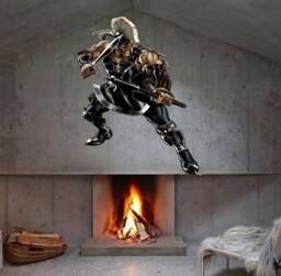 Viking Full Color Decal, Warrior Sticker, Wall Decal Cn 163