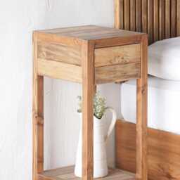 The Craftsmen Cottage - Natural Grain Bedside Table End Handmade in Usa - thumbnail 4