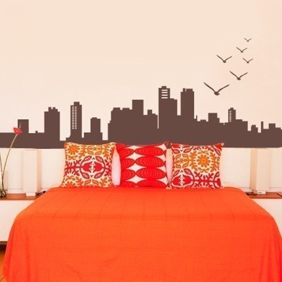 City Skyline Decal - Vinyl Wall - image 1