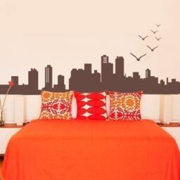 City Skyline Decal - Vinyl Wall - thumbnail 1