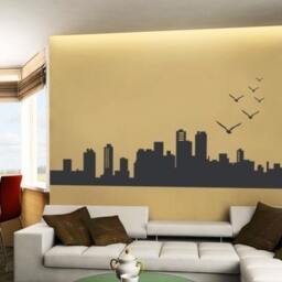 City Skyline Decal - Vinyl Wall - thumbnail 2