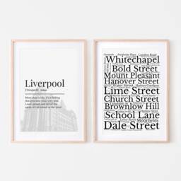 Liverpool Street Print Set, Prints, Prints For Scousers, Liverpudlian Definition - thumbnail 1
