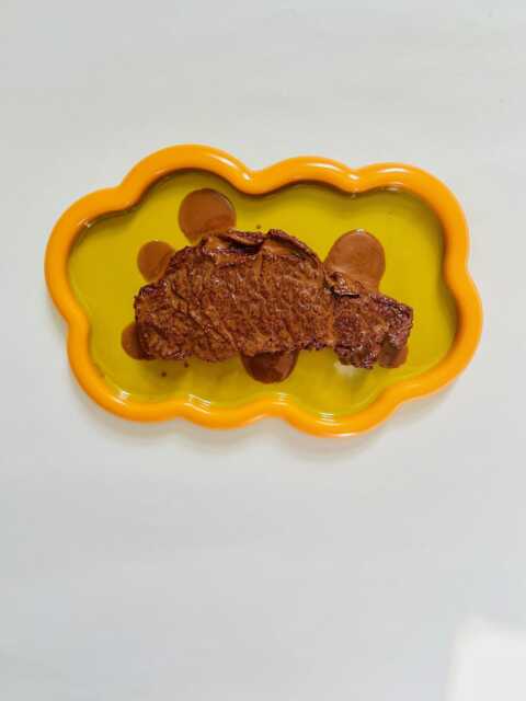 Juicy Steak Wall Art/ Dopamine Decor/ Maximalist Fake Food/ Food Pop Sculpture/ Funky Gift Idea - image 1