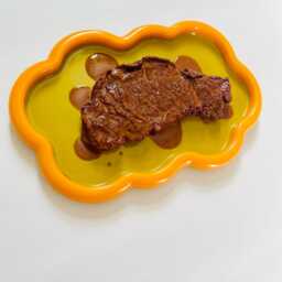 Juicy Steak Wall Art/ Dopamine Decor/ Maximalist Fake Food/ Food Pop Sculpture/ Funky Gift Idea - thumbnail 3