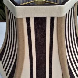 Preppy Brown Hex Bell Lampshade, Lamp Shade - thumbnail 2