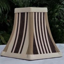Preppy Brown Hex Bell Lampshade, Lamp Shade - thumbnail 3