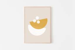 Hobakjuk Art, Korean Pumpkin Porridge Asian Food Giclee Print, Fine Art Paper Home & Kitchen Decor For The Food Lover - thumbnail 1