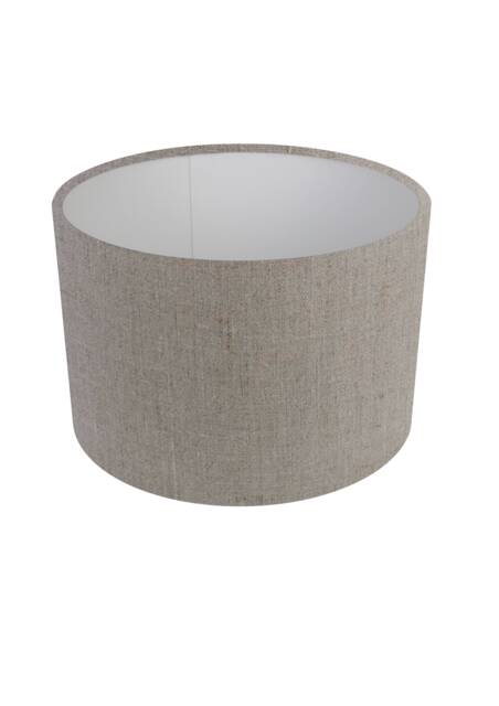 Handmade French Natural Linen Cloth Cylinder/Drum Lampshade, Pendant Light Shade, Home Decor, Custom in UK - image 1