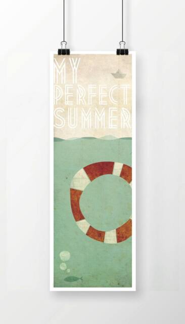 Original My Perfect Summer Wall Art Printing Poster Illustration Print Drawings Graphic Design Work Home Decor - image 1