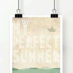 Original My Perfect Summer Wall Art Printing Poster Illustration Print Drawings Graphic Design Work Home Decor - thumbnail 3