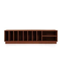 Mid-Century Sideboard, Dresser, Commode, Credenza Made Of Oak Vaneer - Teak Colour Livlo T-S09