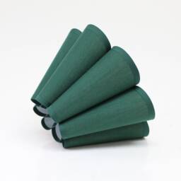 Handmade Dark Green Pleated Lampshade Fabric & Acrylic - thumbnail 3
