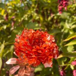 Handmade Copper Peony, Metal Flower, Gift - thumbnail 3