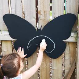 Butterfly Chalkboard Outdoor Kids' Playhouse Accessory - thumbnail 3