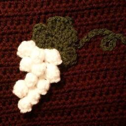 Bag Holder Pattern, Crochet Plastic Grocery Sack, Wine Theme Kitchen, Kitchen Accessory, Tuscan White Grape, Downloadable - thumbnail 2
