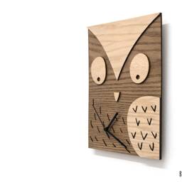 Cute Owl - Wooden Wall Clock Kids Nursery Room Teens Baby - thumbnail 2