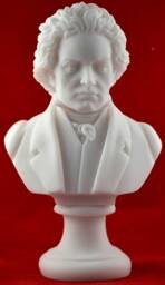 Beethoven Bust Greek Statue White New 16cm - 6, 3 Inch