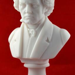 Beethoven Bust Greek Statue White New 16cm - 6, 3 Inch - thumbnail 3