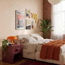 Tiled Nightstand With Drawer, Bloc - thumbnail 2