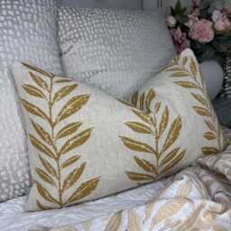 Honey Leaf Cushion Cover 12x20 - thumbnail 1