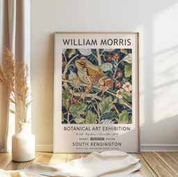 William Morris Print, Exhibition Poster, Kew Gardens London Vintage Wall Art, Frog Art - thumbnail 1