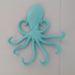 Cast Iron Octopus Hook - Jewelry Holder Key Pick Your Color - thumbnail 2