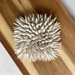 Handmade Porcelain Wall Tile Turf - Textured Ceramic Art, 5 - thumbnail 2