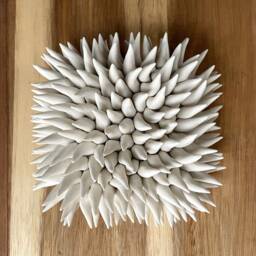 Handmade Porcelain Wall Tile Turf - Textured Ceramic Art, 5 - thumbnail 3