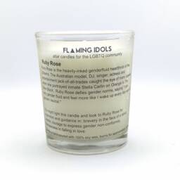 Ruby Rose Glass Votive Candle // Lgbtq Altar - thumbnail 2