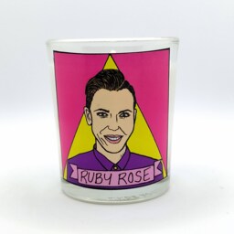 Ruby Rose Glass Votive Candle // Lgbtq Altar