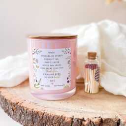 Personalised Memorial Candle Gift Thinking Of You Sympathy Remembrance Keepsake With Poem Thoughtful Bereavement For Friend Or Family - thumbnail 3