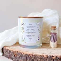 Personalised Memorial Candle Gift Thinking Of You Sympathy Remembrance Keepsake With Poem Thoughtful Bereavement For Friend Or Family - thumbnail 2