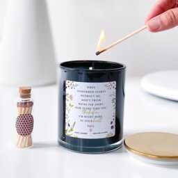 Personalized Memorial Candle, Sympathy Gift With Poem & Mini Matches - thumbnail 3