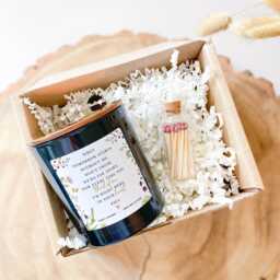Personalized Memorial Candle, Sympathy Gift With Poem & Mini Matches - thumbnail 2