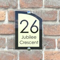 Acrylic & Aluminium Personalised Wall Plaque House Number - Arca5-27Bvp-B-C - thumbnail 3