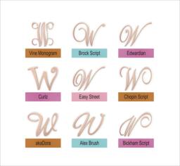 Large Wooden Letter W Personalized Wall Decor For Bedrooms Or Wreaths - thumbnail 1