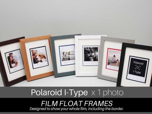 Polaroid I-Type Film Float Frame - Suits One - Wooden Photo Showing The Entire Photo, Including Border. Selection Of Colours - image 1