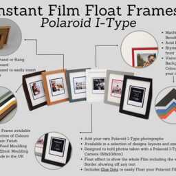 Polaroid I-Type Film Float Frame - Suits One - Wooden Photo Showing The Entire Photo, Including Border. Selection Of Colours - thumbnail 3