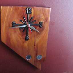 Nevada Handmade State Quarter Clock With Inlaid Quarters. Choice Of Wood. Customizable - thumbnail 4