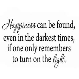 Vwaq Happiness Can Be Found, Even in The Darkest Of Times, Wall Decal Inspirational 1616 - thumbnail 2