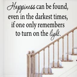 Vwaq Happiness Can Be Found, Even in The Darkest Of Times, Wall Decal Inspirational 1616 - thumbnail 1